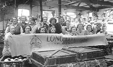 Constance Cooper nee Elliot at work, back centre 1938